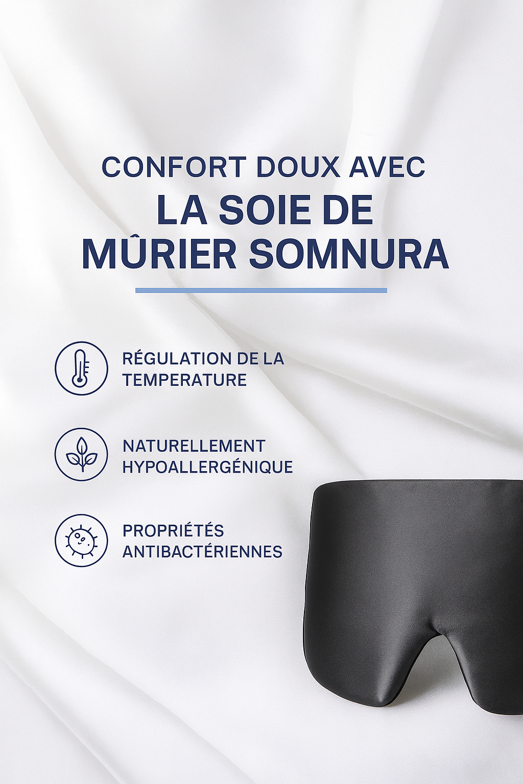 Masque de Sommeil en Soie Naturelle